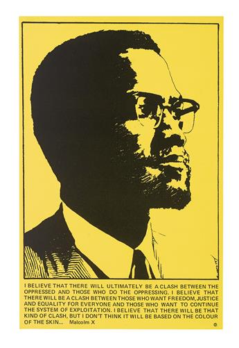 MALCOM X. Group of Three Malcolm X posters.